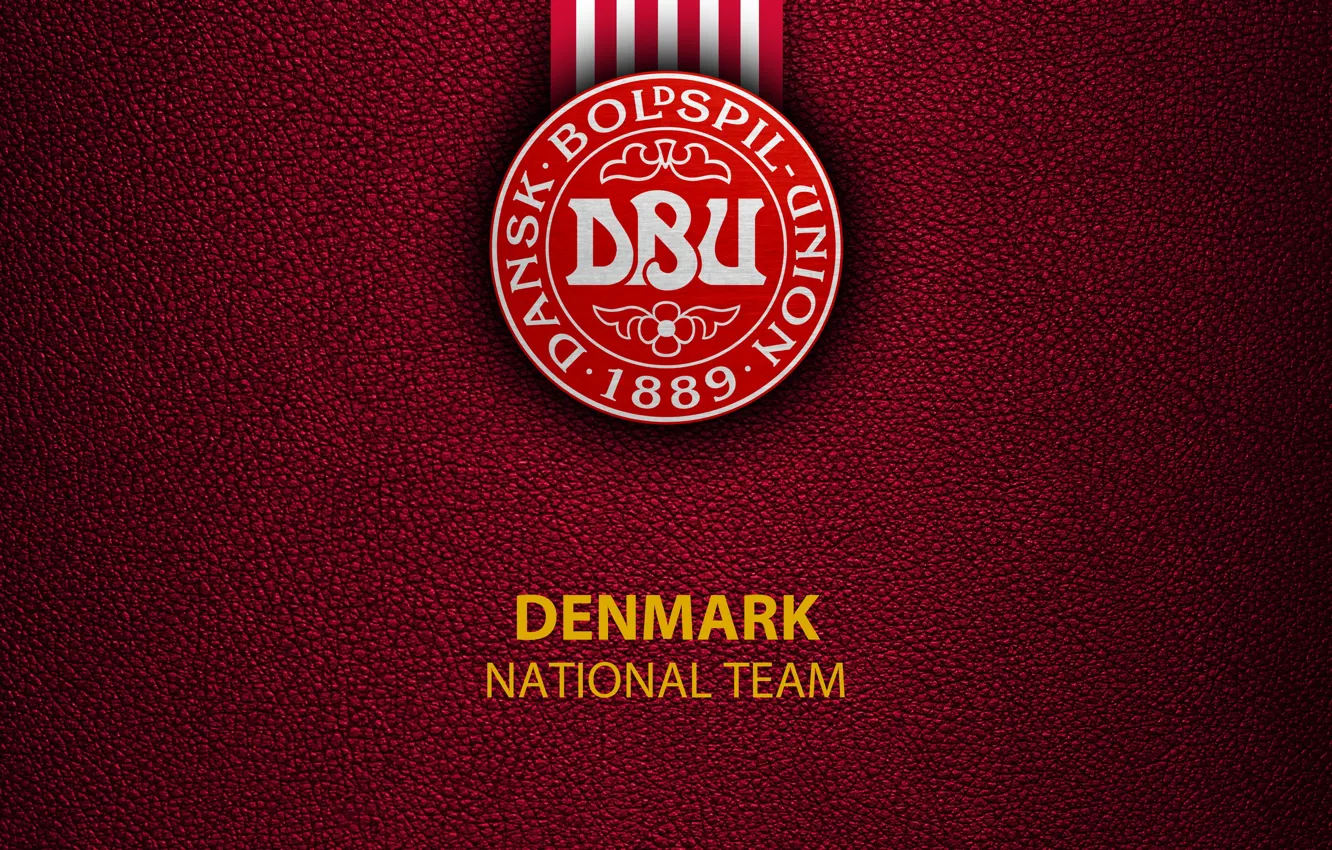 Photo wallpaper wallpaper, sport, logo, football, Denmark, National team