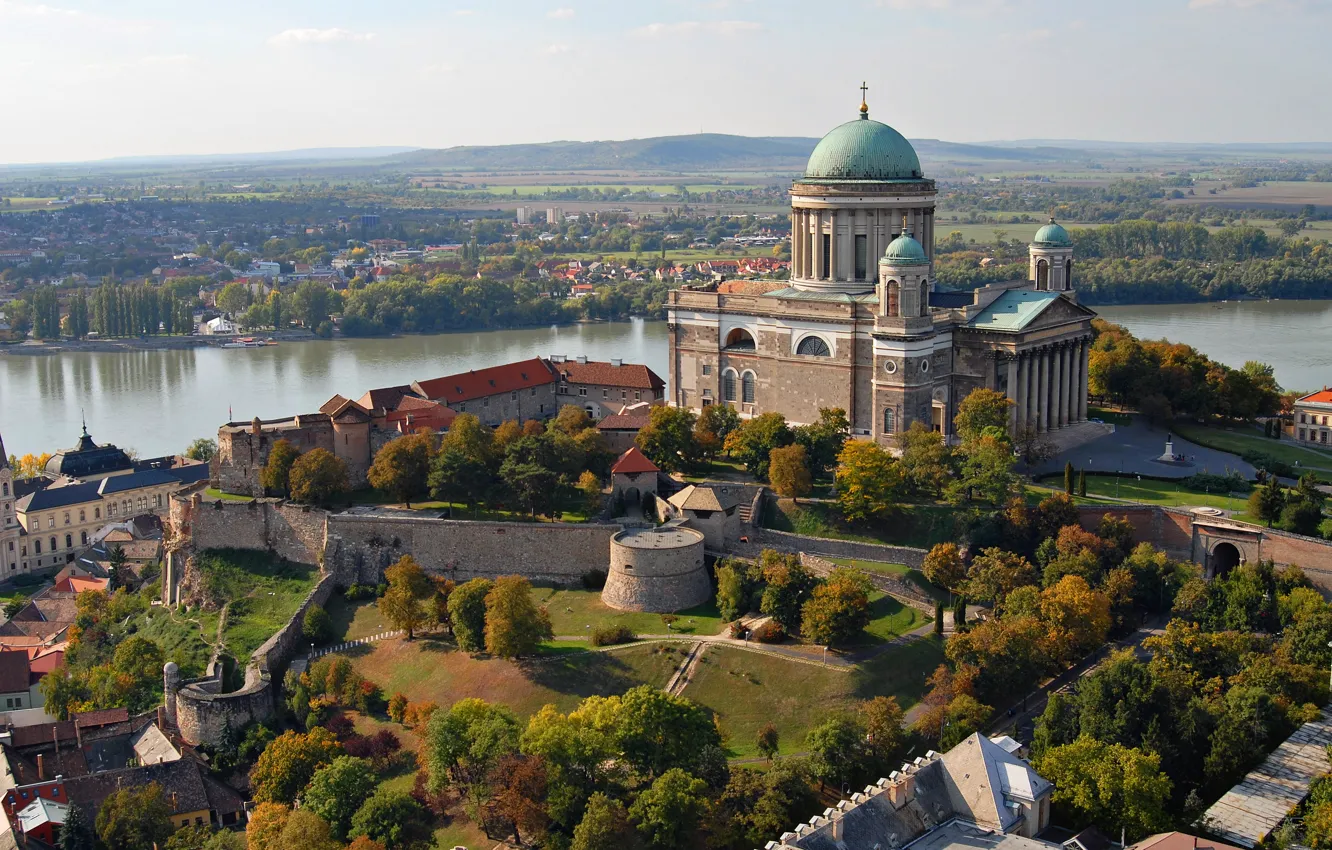 Photo wallpaper the city, Hungary, Hungary, Esztergom