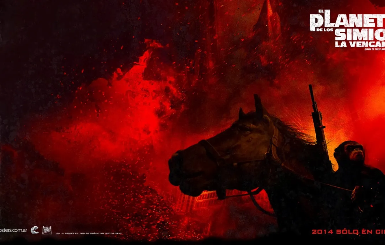 Photo wallpaper planet, monkey, revolution