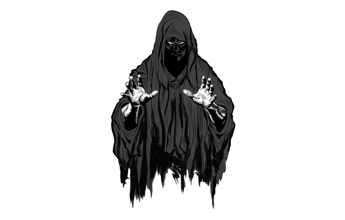 Photo wallpaper look, hands, evil