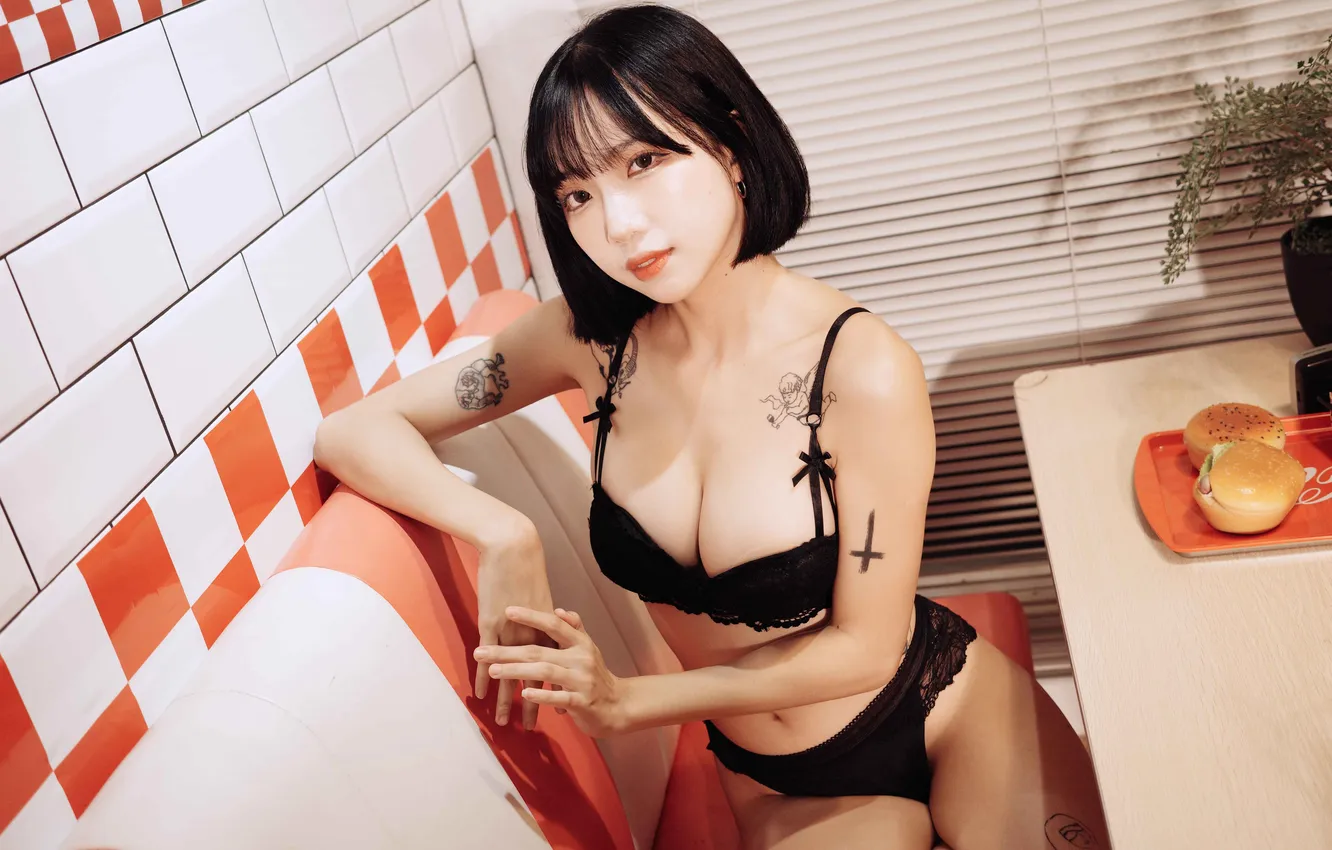 Photo wallpaper girl, sexy, asian