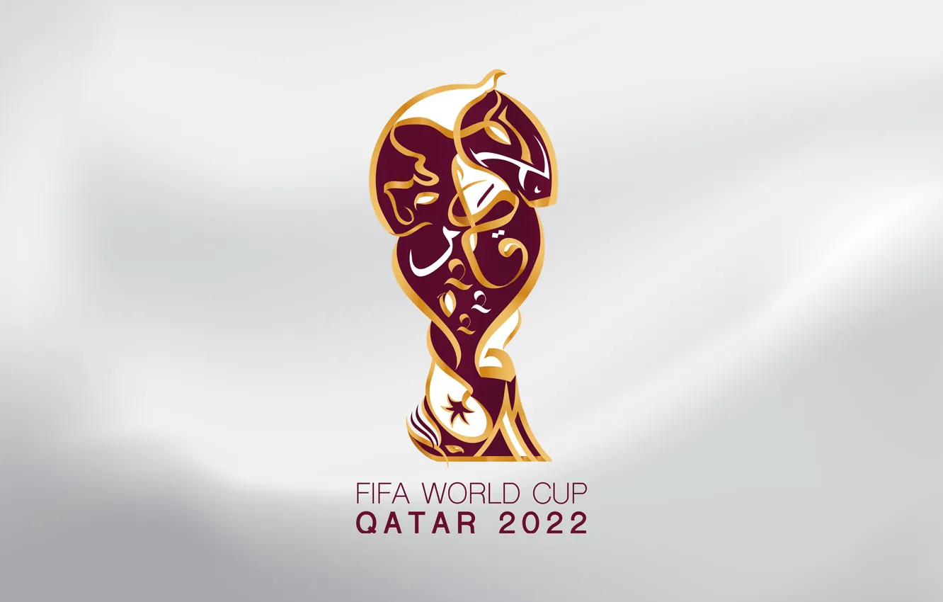 Photo wallpaper light background, fifa world cup, Qatar, The world Cup, 2022