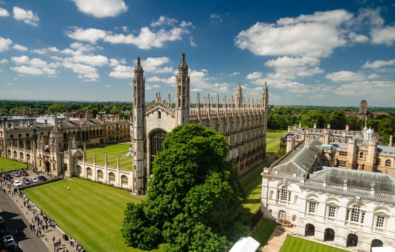 Photo wallpaper England, chapel, Cambridge, University, College