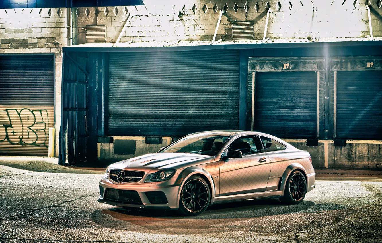 Photo wallpaper Mercedes-Benz, Coupe, C63 AMG, Black Series