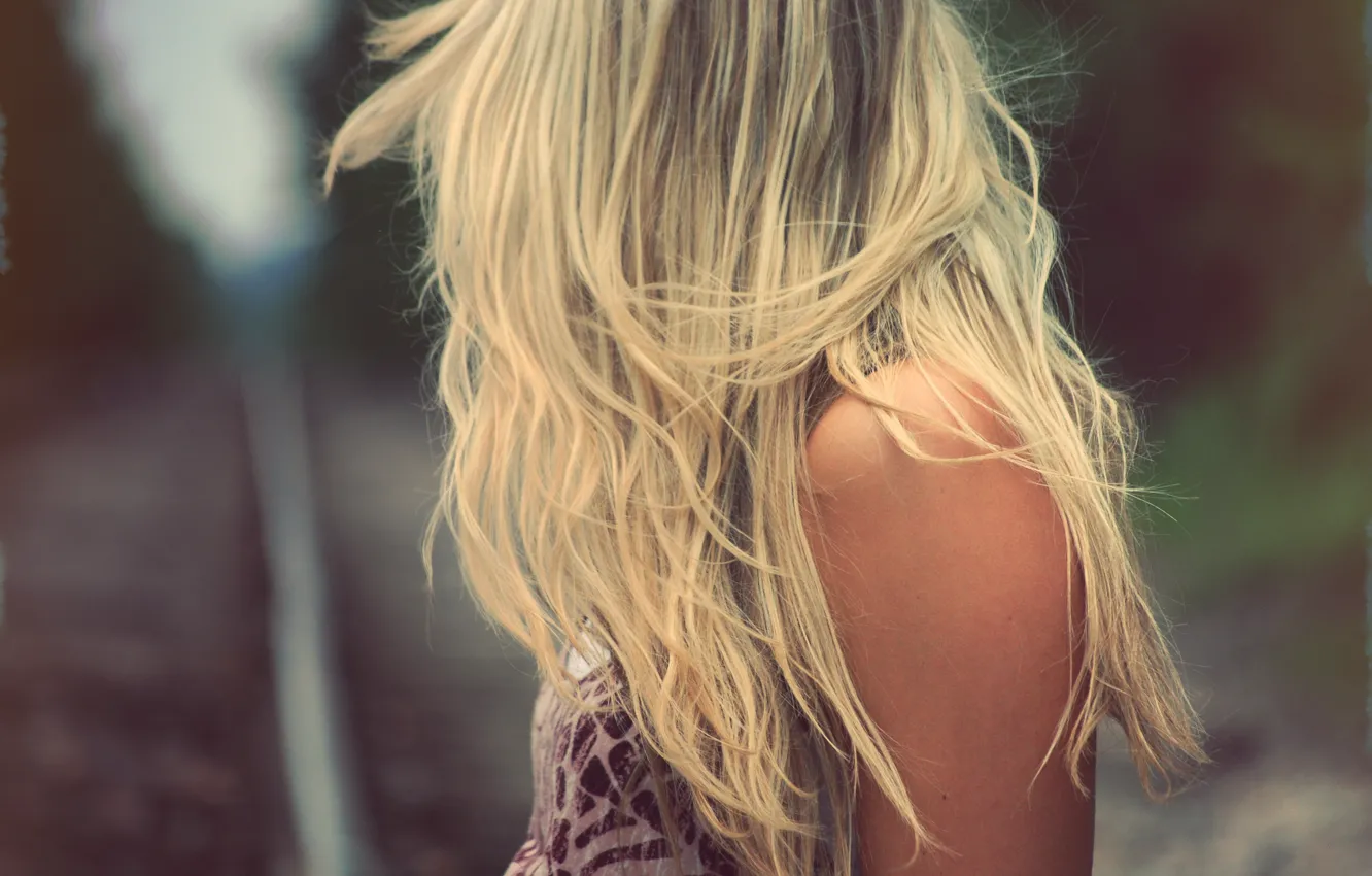 Photo wallpaper hair, beauty, blonde