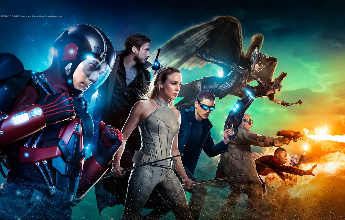 Photo wallpaper the film, attack, costume, actor, the series, Legends of tomorrow, DC's Legends of Tomorrow