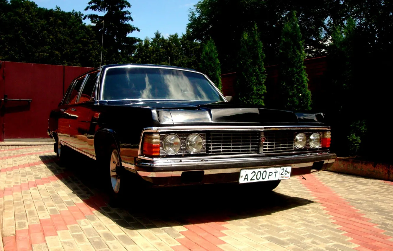 Photo wallpaper retro, Seagull, car, limousine, Gas, Gas 14, USSR