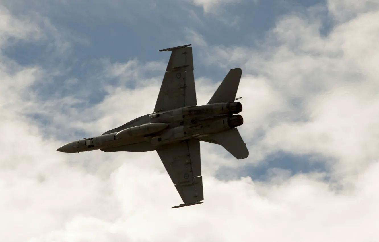 Photo wallpaper The sky, The plane, F/A-18 Hornet, McDonnel Douglas