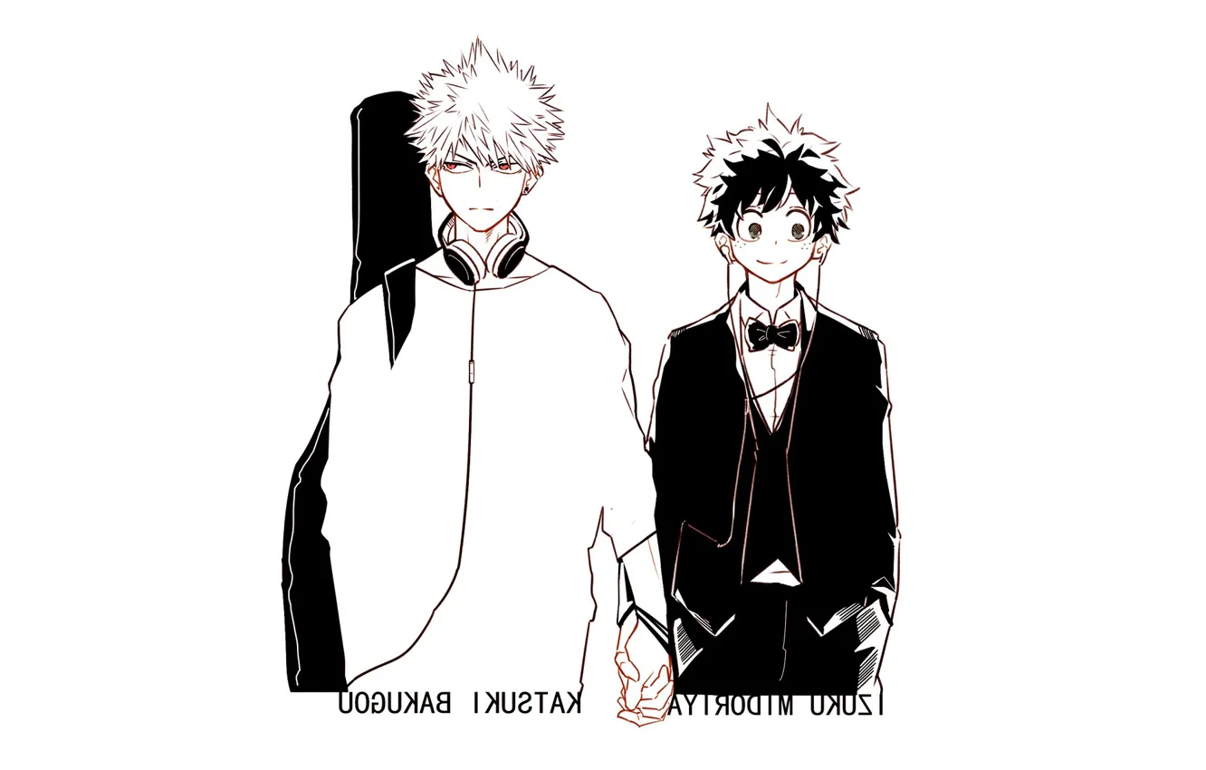 Photo wallpaper headphones, guy, Boku no Hero Academy, My hero Academy, My Hero Academia, Midori Isuku, Bakuga …