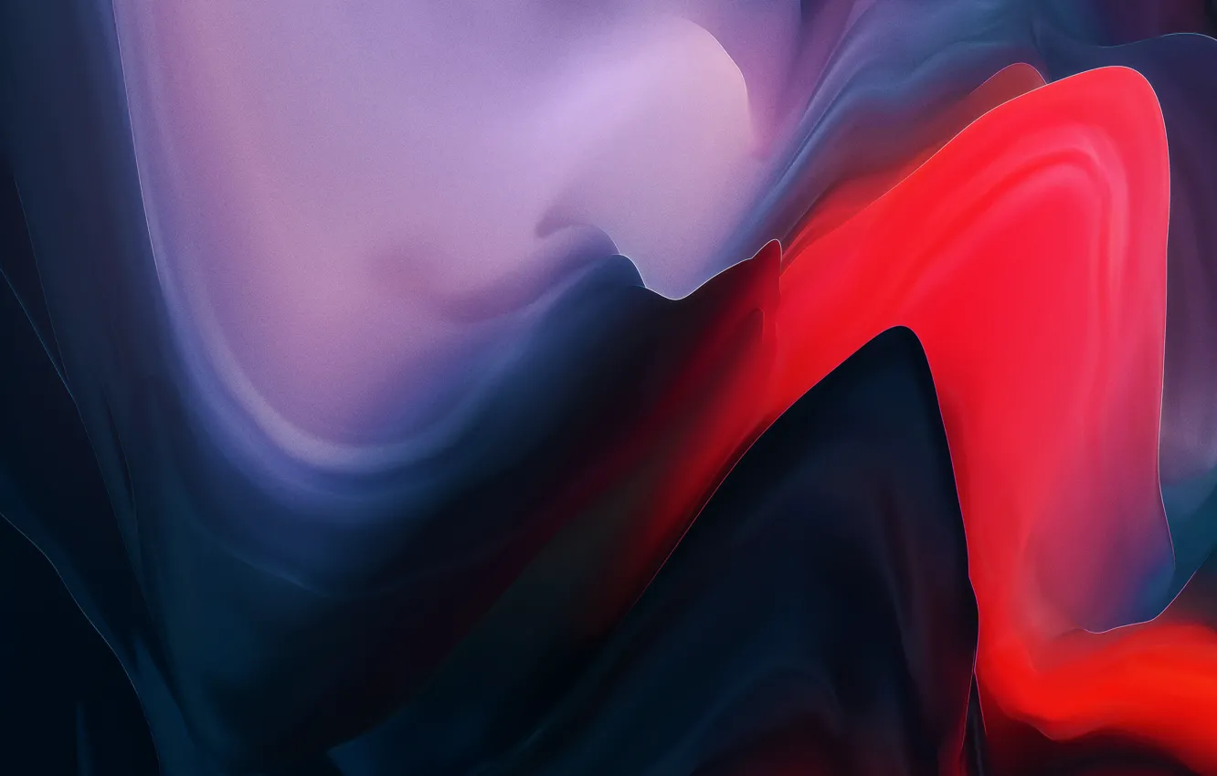 Photo wallpaper Red, Black, Abstraction, Mobile, OnePlus, Oneplus 6t