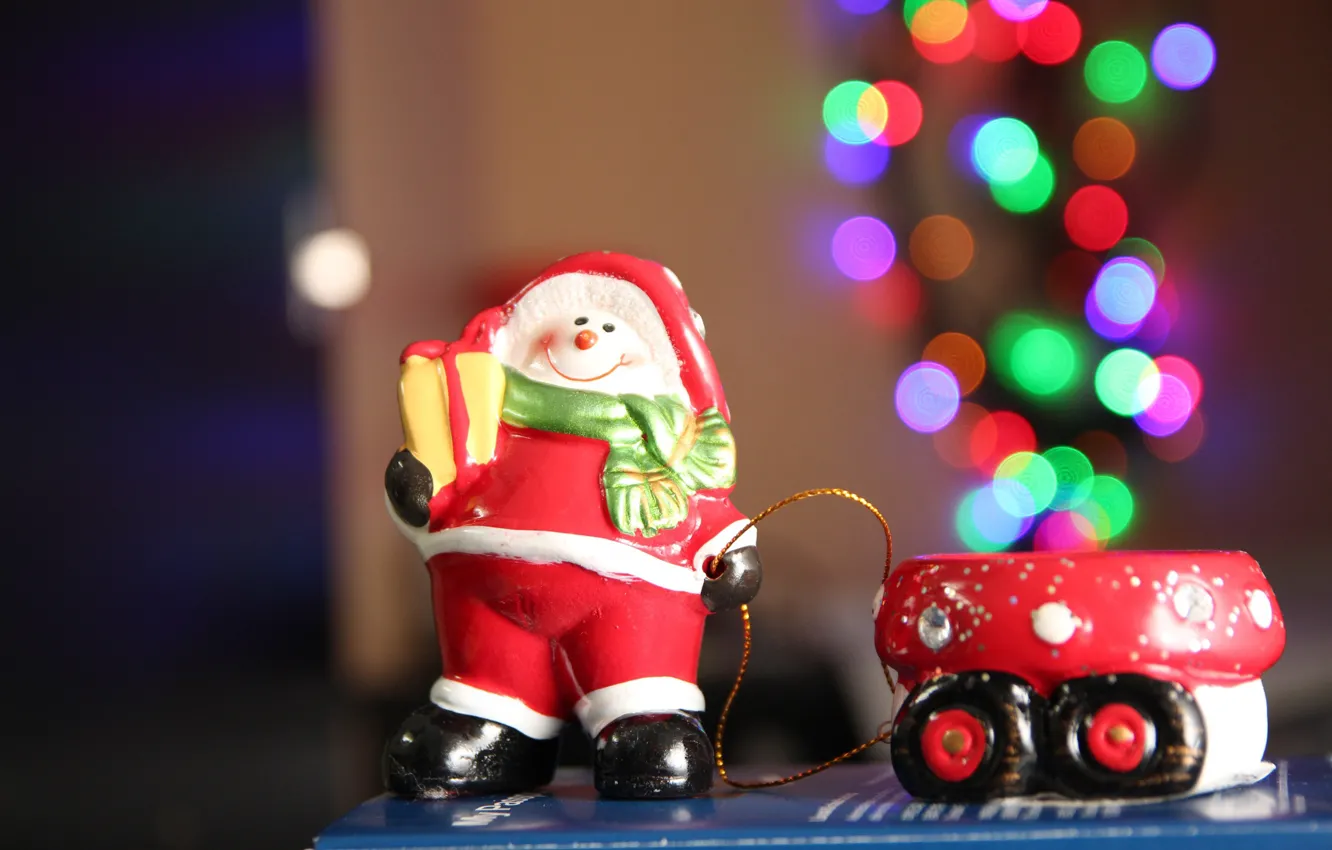 Photo wallpaper lights, smile, background, holiday, toy, new year, positive, Christmas