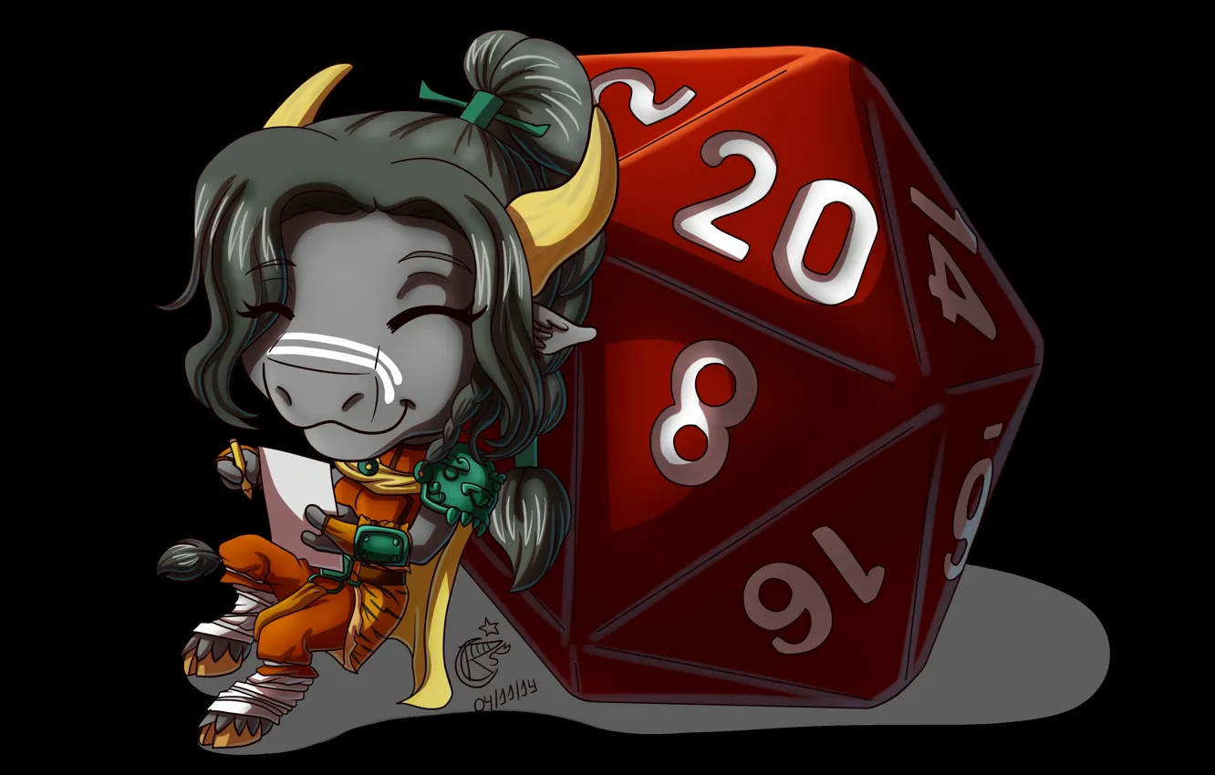 Photo wallpaper creature, Role playing, 20-sided die