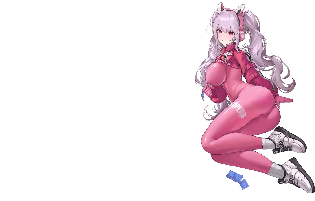 Photo wallpaper girl, hot, ass, boobs, sexy girl, pink, anime, butt