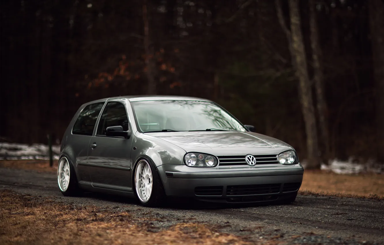 Photo wallpaper grey, Volkswagen, Golf, golf, Volkswagen, MK4