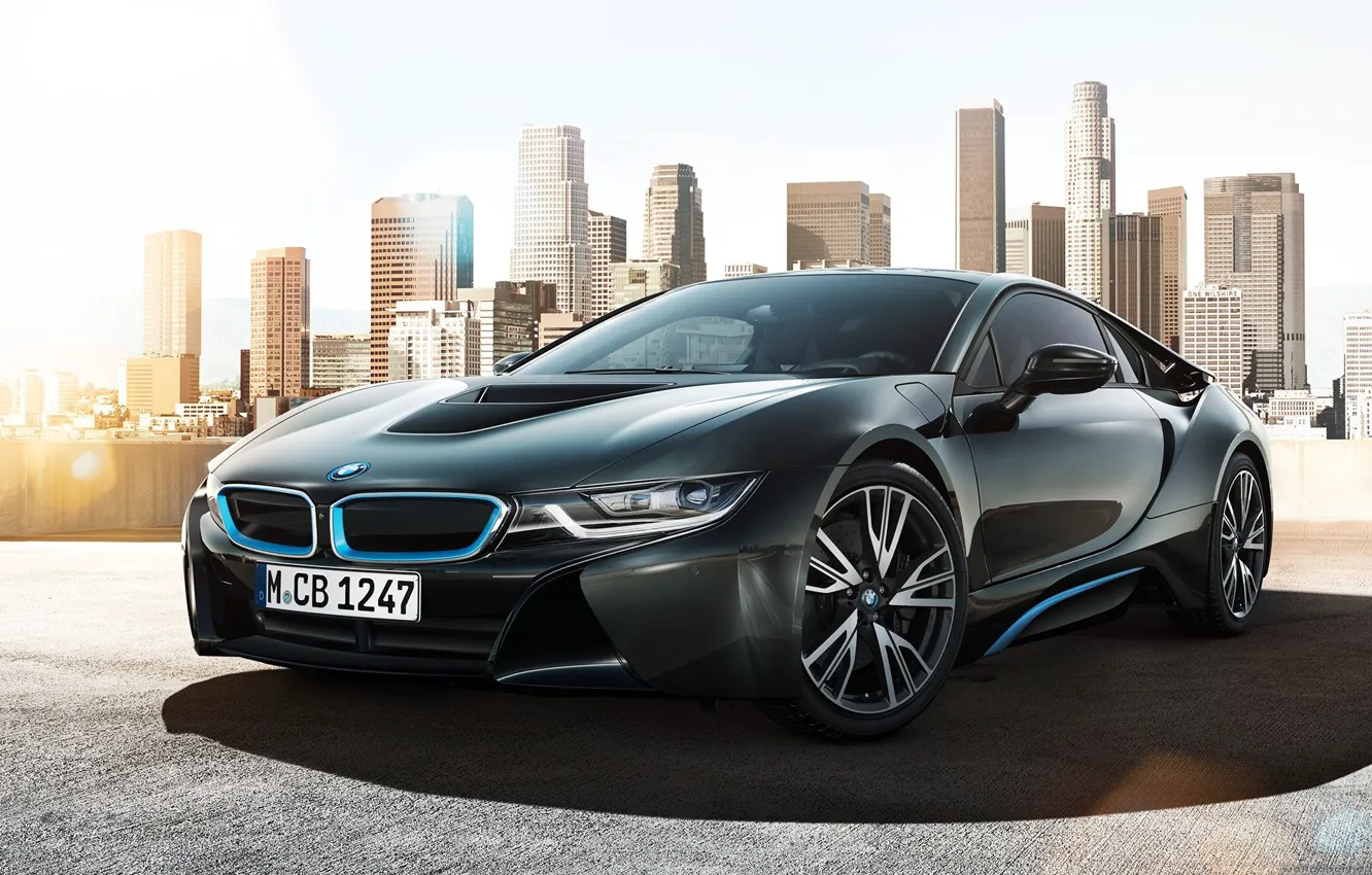 Photo wallpaper car, the city, BMW, concept, rechange, hq Wallpapers, beautiful pictures, bmw i8