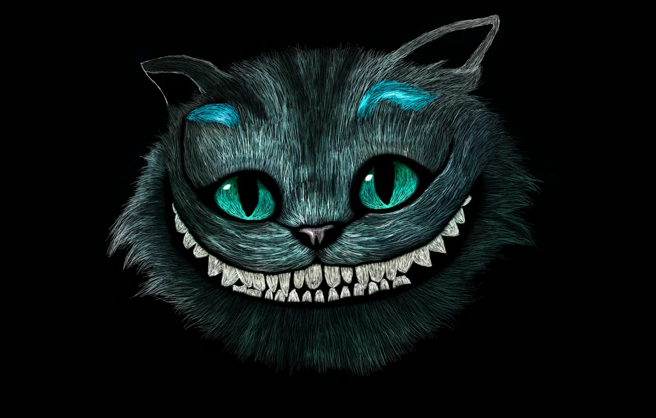 Photo wallpaper face, smile, head, Alice in Wonderland, Cheshire Cat, Cheshire Cat, Alice’s Adventures in Wonderland