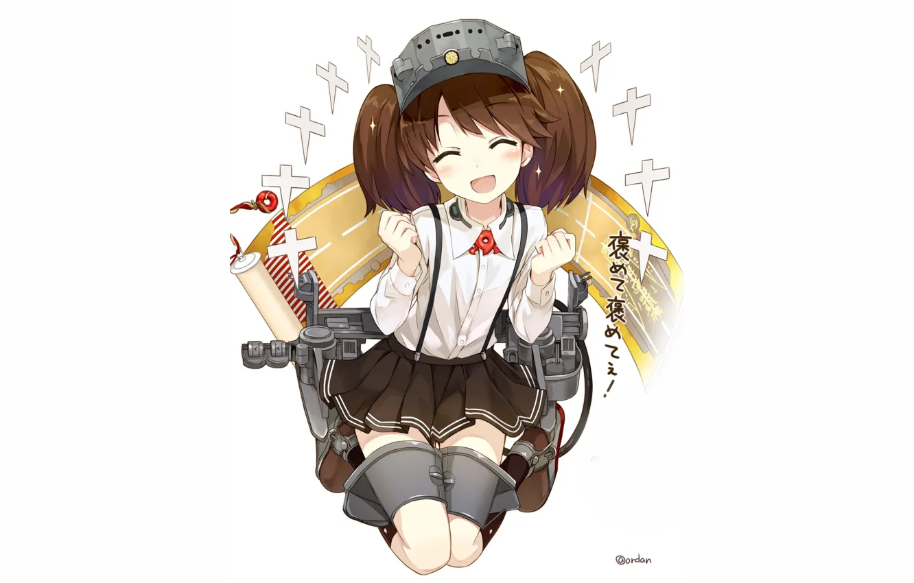 Photo wallpaper weapons, girl, Kantai Collection, Naval Collection