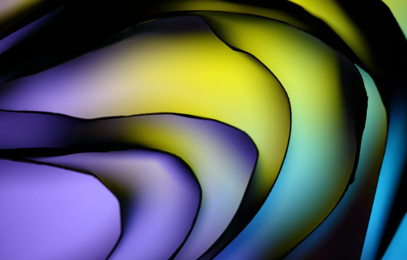 Photo wallpaper wave, line, circles