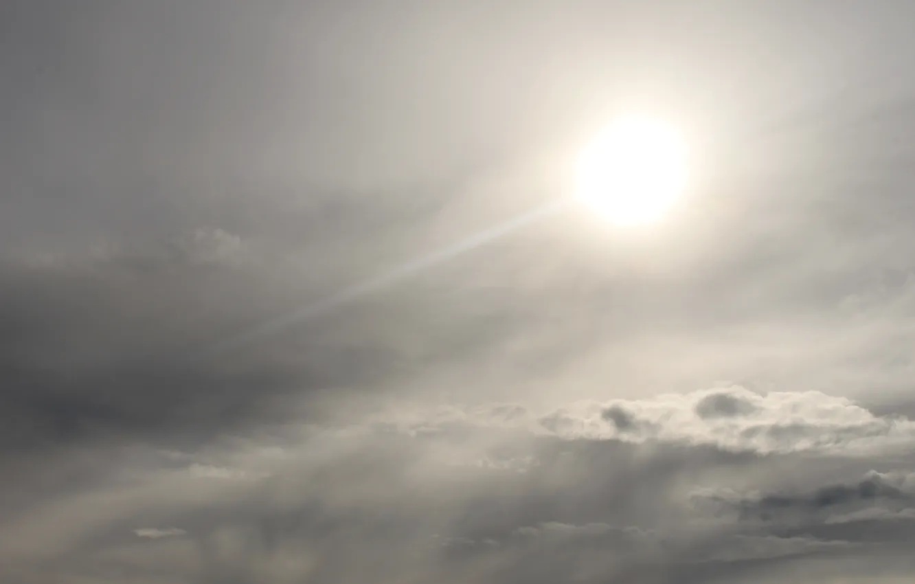 Photo wallpaper white, the sky, clouds