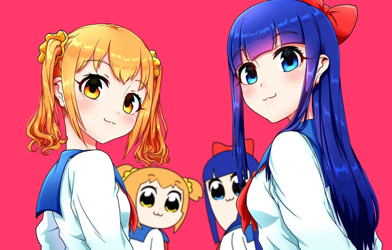 Photo wallpaper girl, anime, art, Pop Team Epic