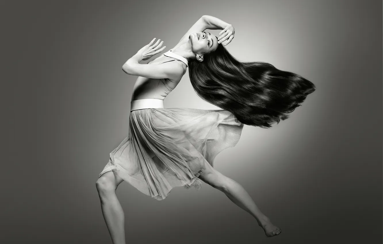 Photo wallpaper Girl, Art, Dance, Woman, Hair, Ballet