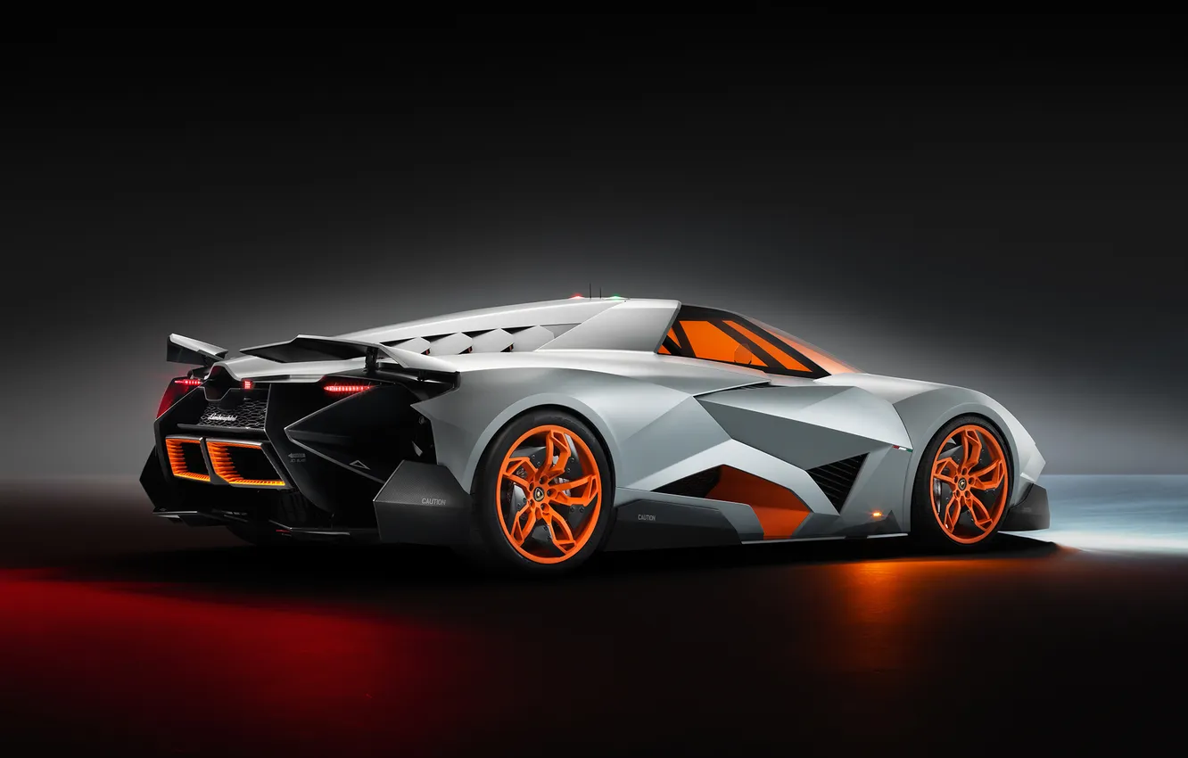Photo wallpaper machine, Lamborghini, the concept car, back, 2013, Egoista