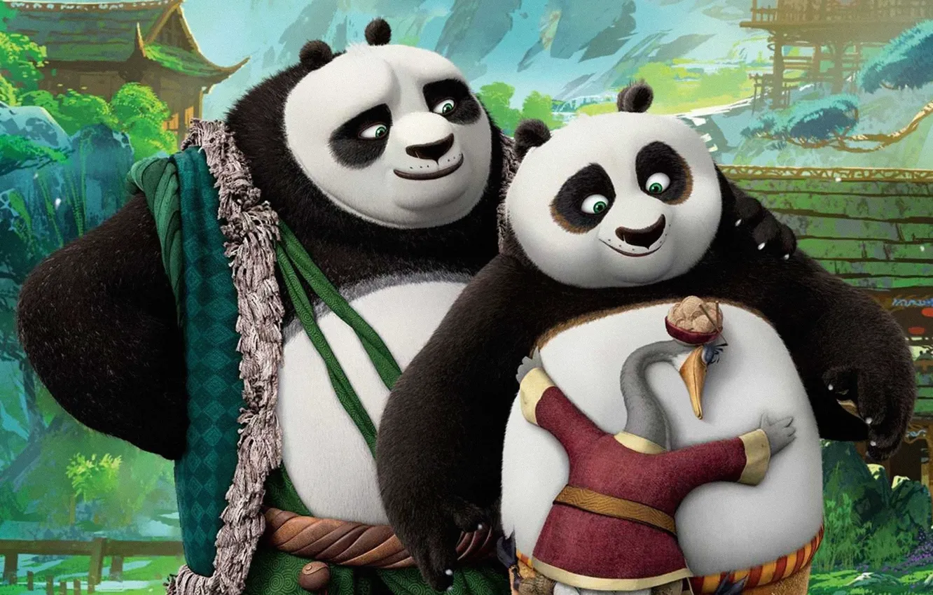 Photo wallpaper cinema, Action, bear, man, Family, movie, funny, asian