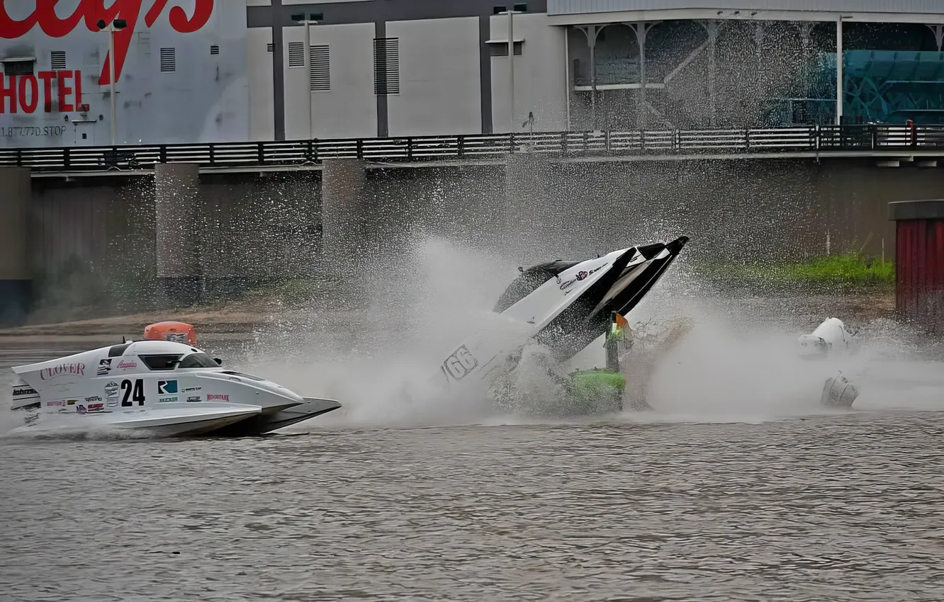 Photo wallpaper race, boat, speed