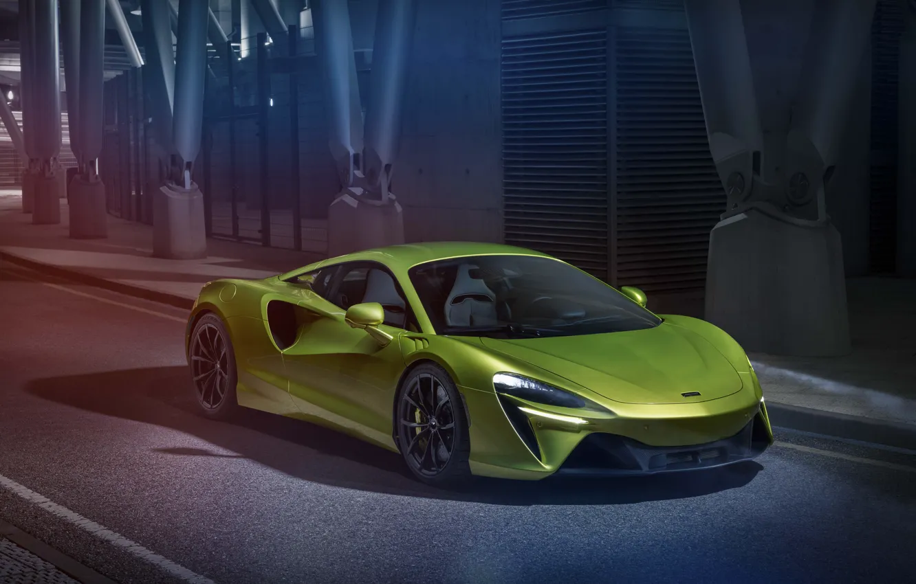 Photo wallpaper green, McLaren, Artura, McLaren Artura