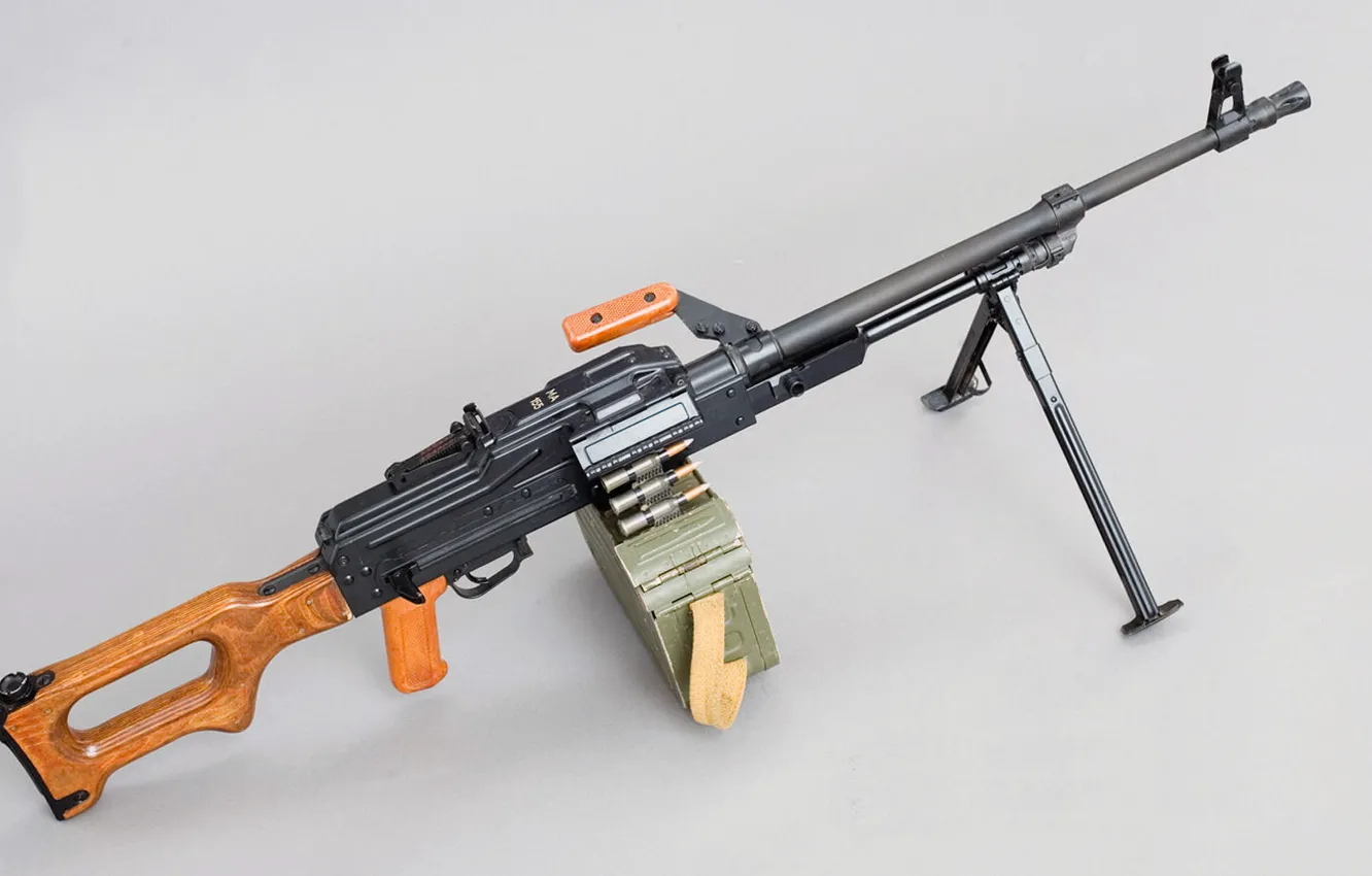 Photo wallpaper Kalashnikov, PKM, machine gun Kalashnikov modernized, Michael T., Soviet machine gun
