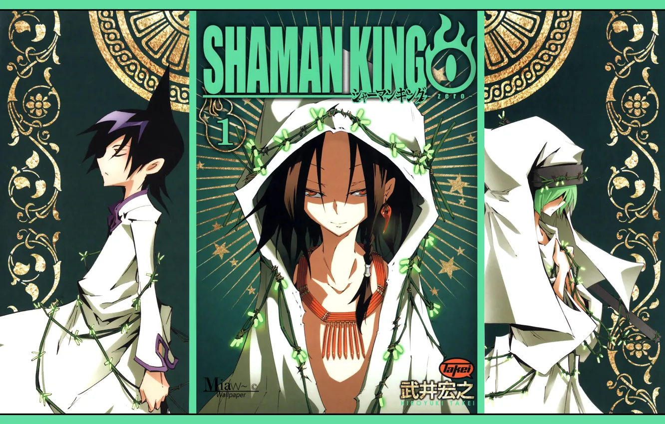 Photo wallpaper collage, characters, Shaman king, Shaman king