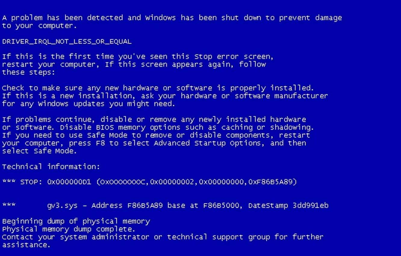 Photo wallpaper minimalism, blue screen, BSOD