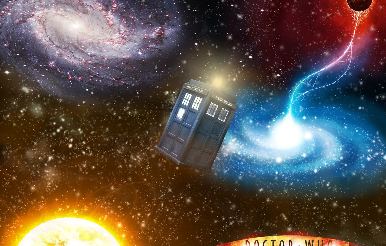 Photo wallpaper space, planet, series, doctor who, the TARDIS