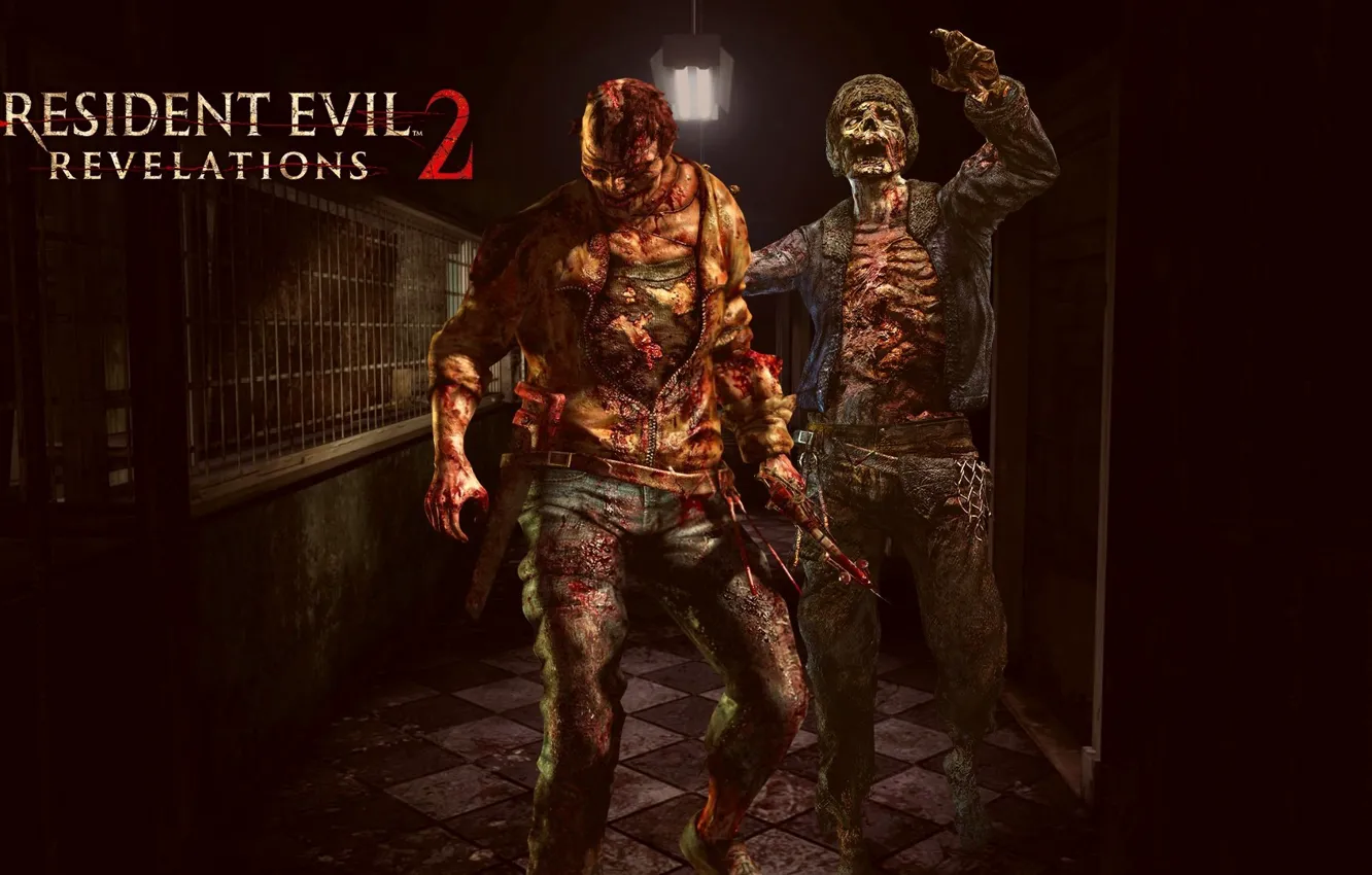 Photo wallpaper zombie, blood, game, undead, man, saw, cell, death