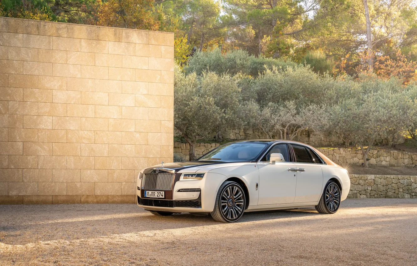 Photo wallpaper car, Rolls-Royce, Ghost, luxury, Rolls-Royce Ghost Amber Roads