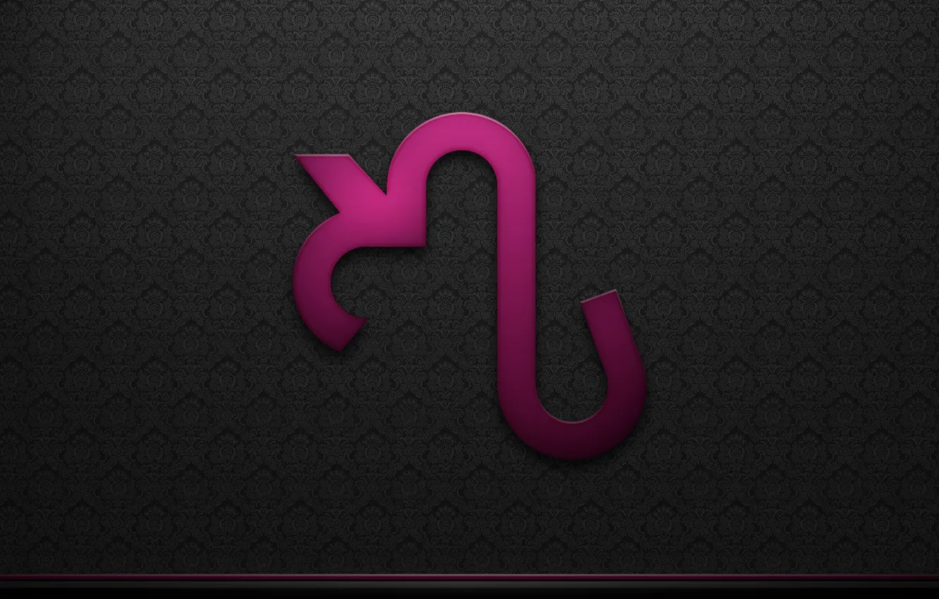 Photo wallpaper sign, logo, lilac