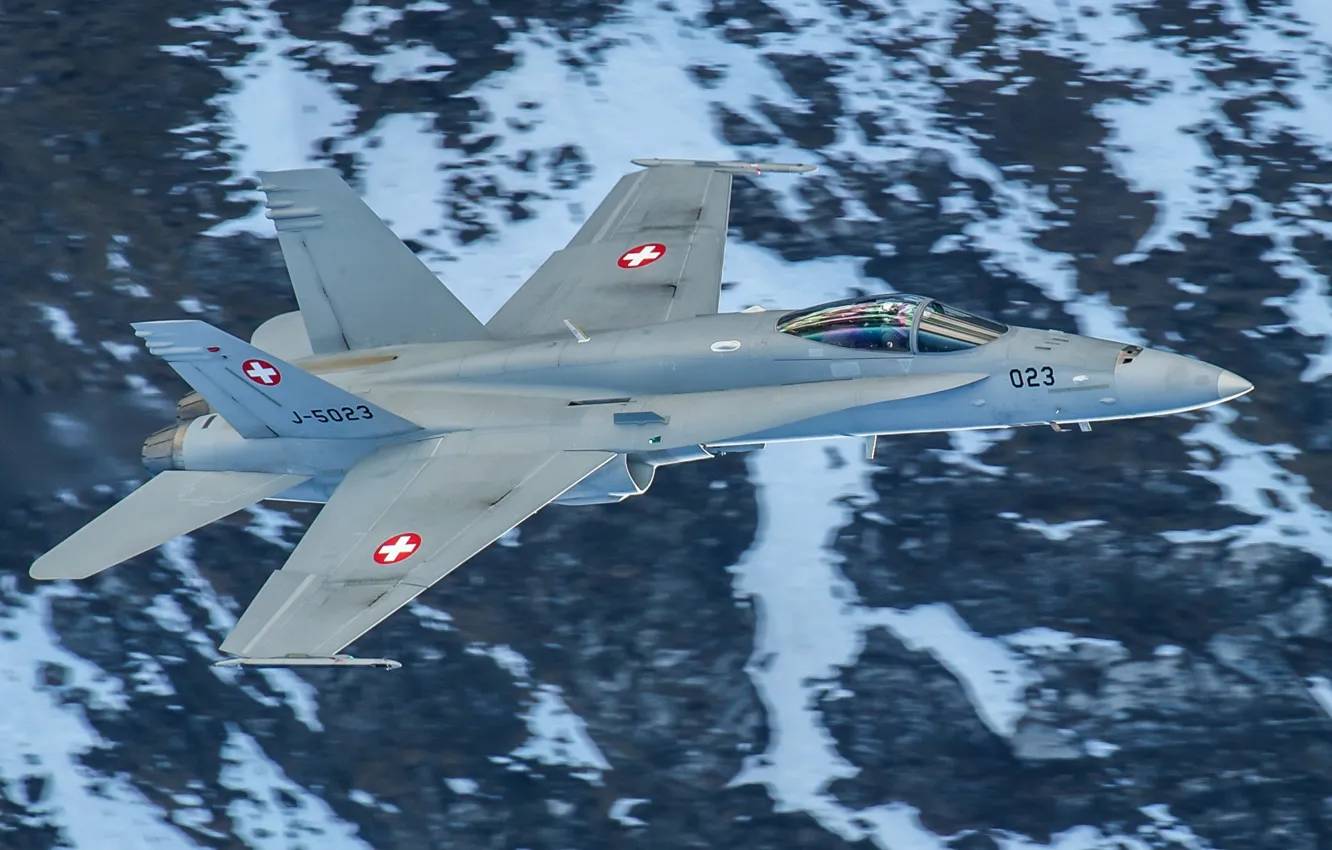 Photo wallpaper flight, weapons, fighter, multipurpose, FA-18C Hornet