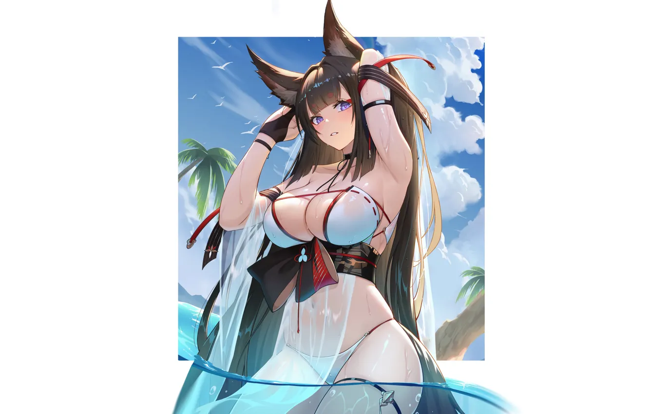 Photo wallpaper kawaii, girl, sexy, anime, pretty, babe, cute, Azur Lane