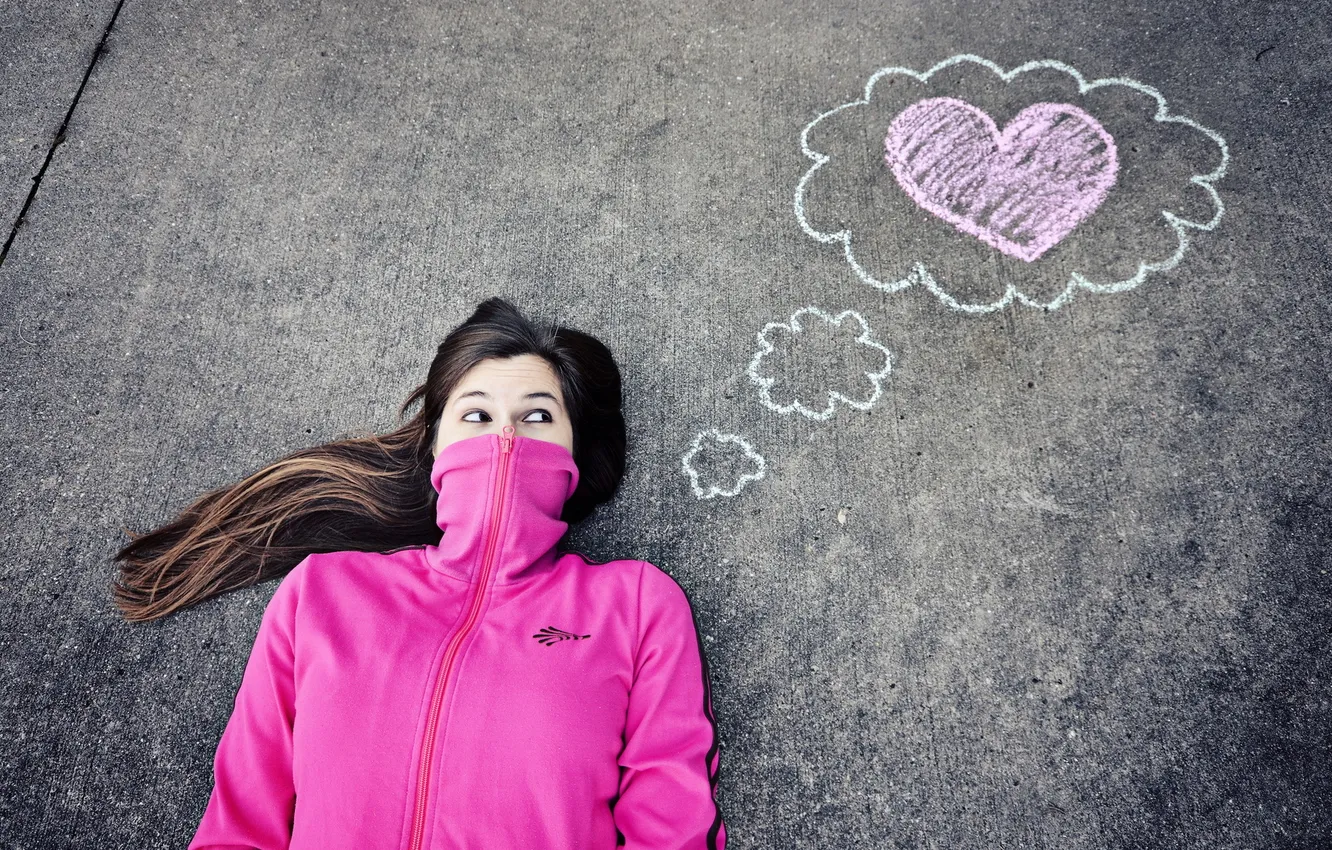 Photo wallpaper girl, mood, figure