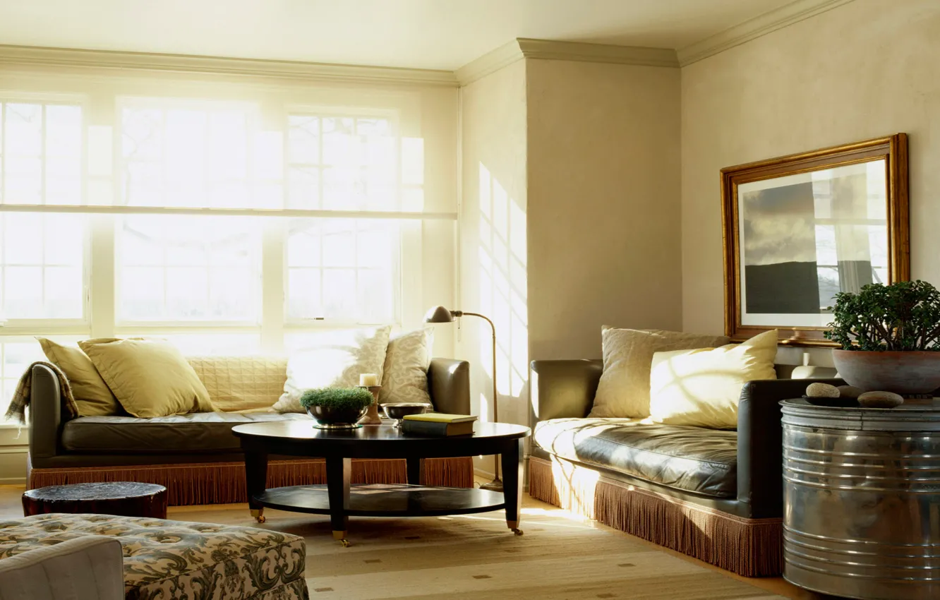 Photo wallpaper design, house, style, Villa, interior, cottage, living room, living room