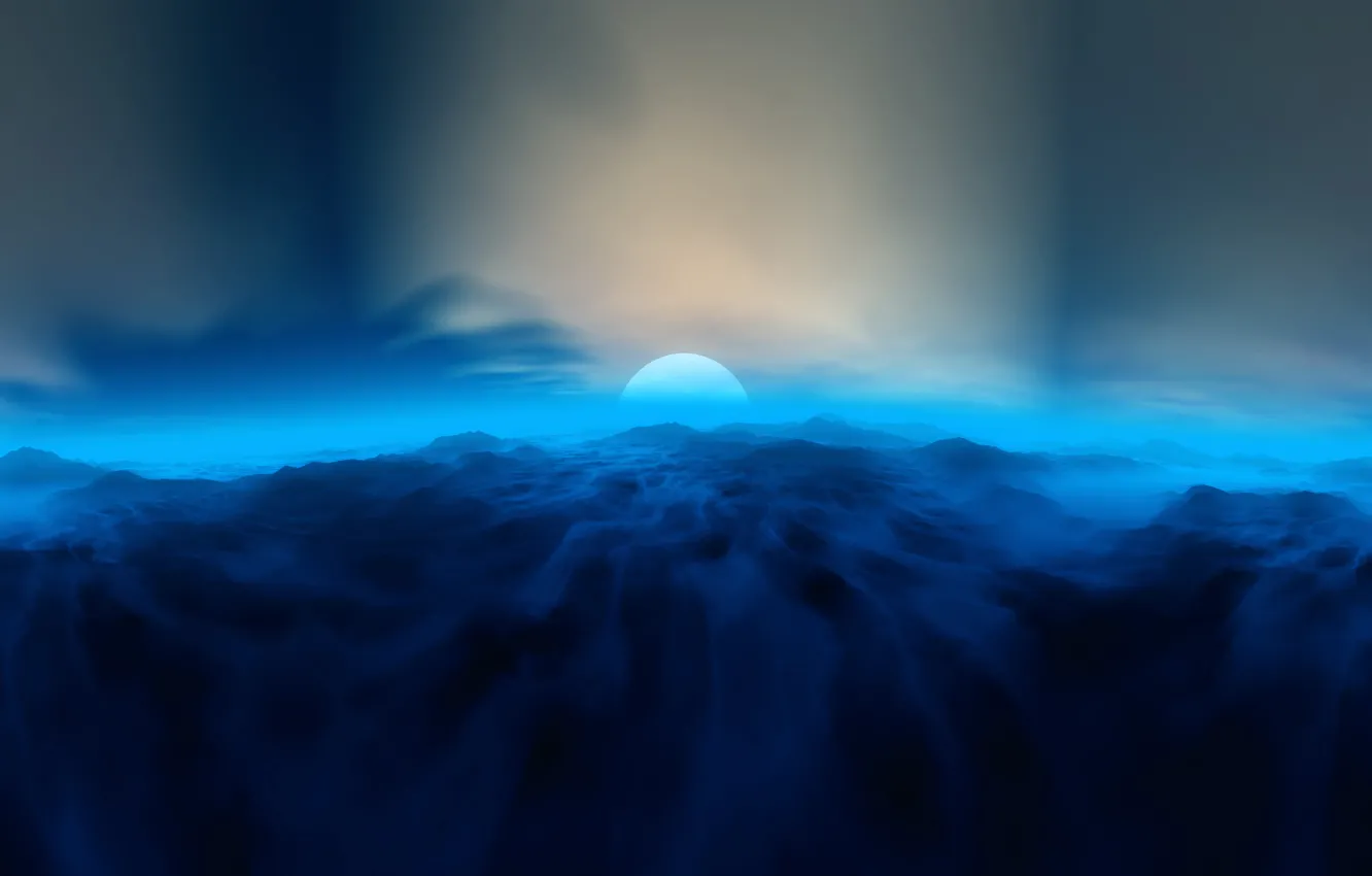 Photo wallpaper the sky, the sun, clouds