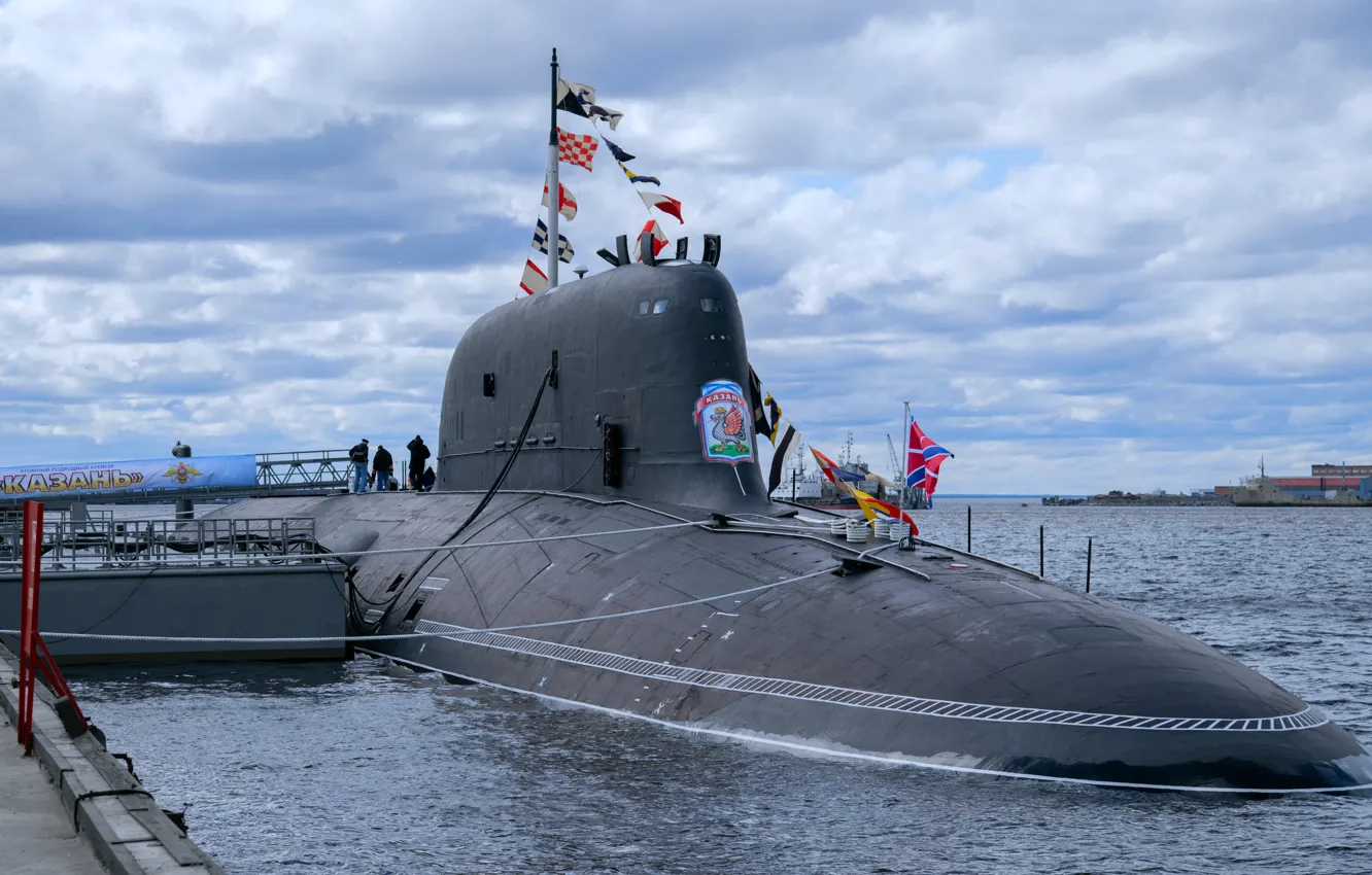 Photo wallpaper Kazan, cruiser, underwater, atomic, project 885M