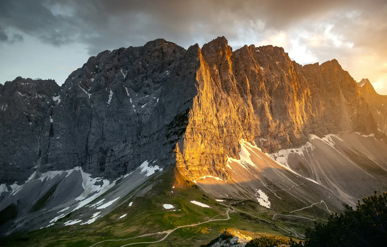 Photo wallpaper Austria, alm, a