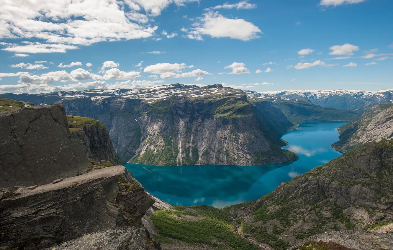 Photo wallpaper Norway, North Sea, Trolltunga
