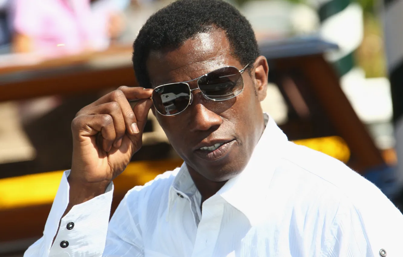 Photo wallpaper pose, glasses, actor, actor, pose, Wesley Snipes, Wesley Snipes