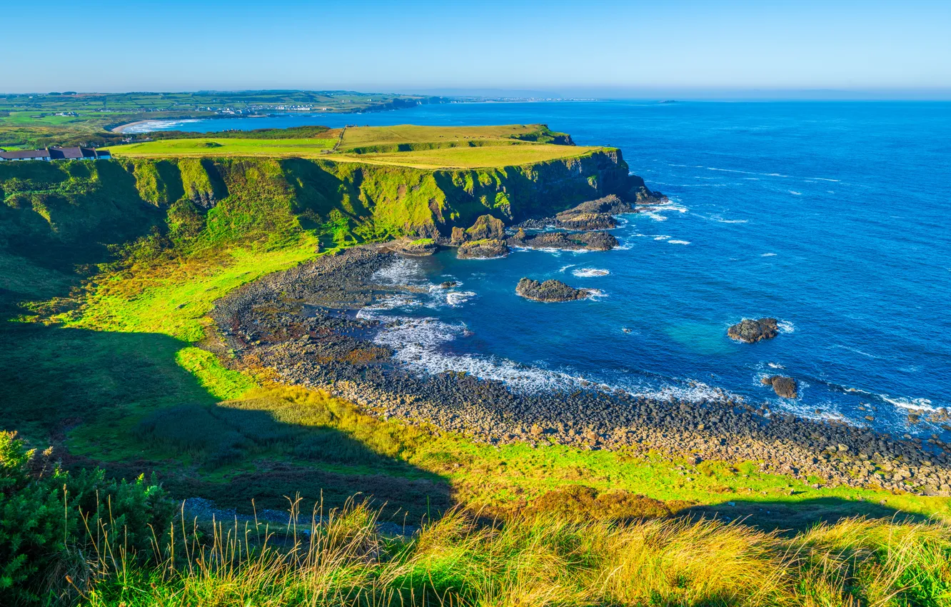 Photo wallpaper sea, coast, Northern Ireland