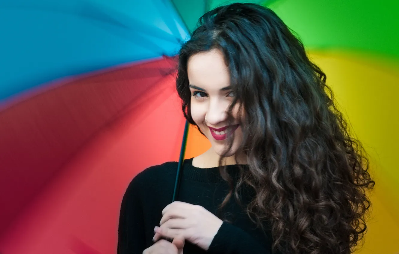 Photo wallpaper girl, smile, portrait, Yassimina