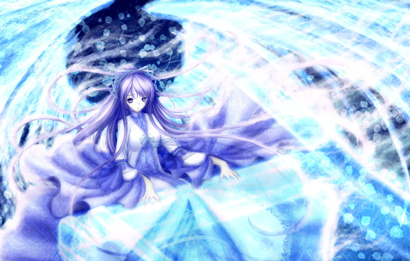 Photo wallpaper girl, music, wings, piano, art, musical instrument, maoh