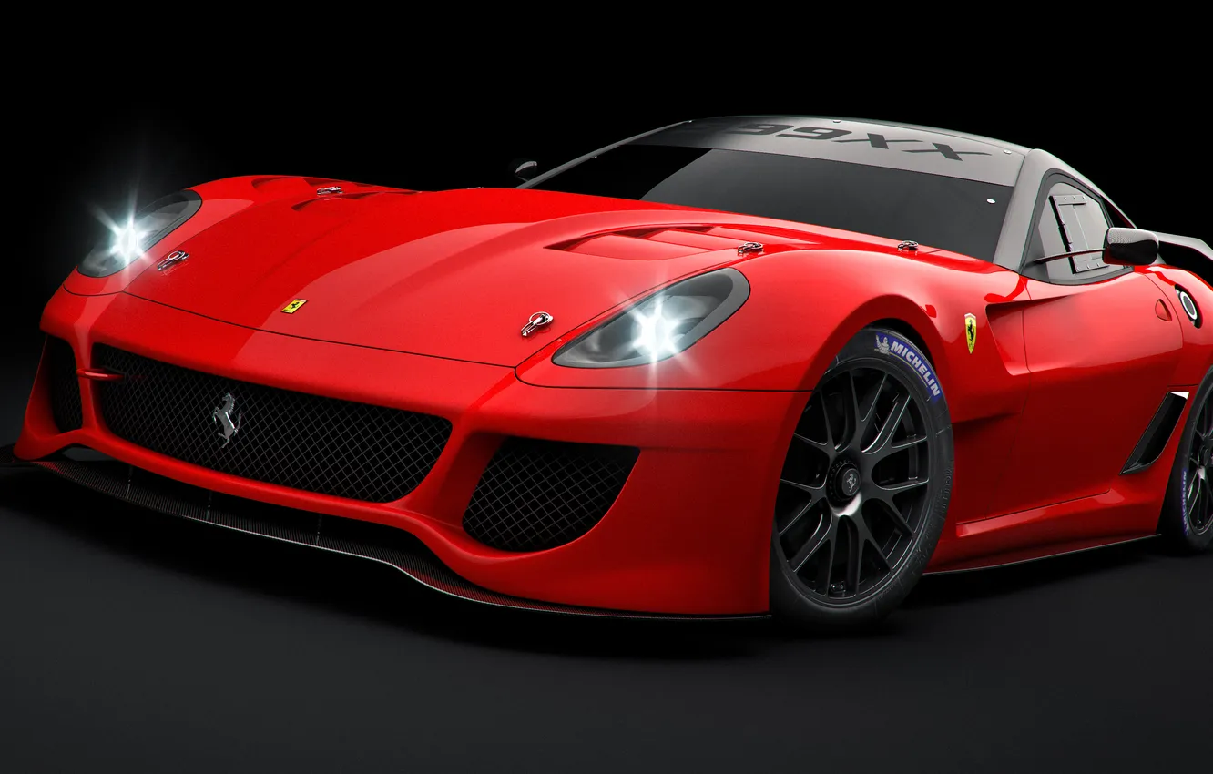 Photo wallpaper Ferrari, render, 599XX