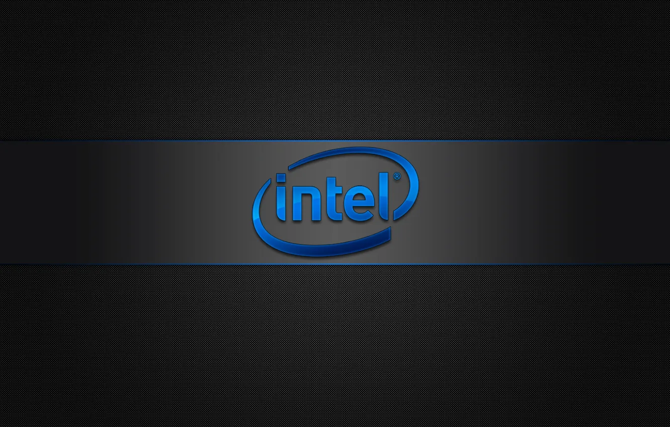 Photo wallpaper logo, intel, brand